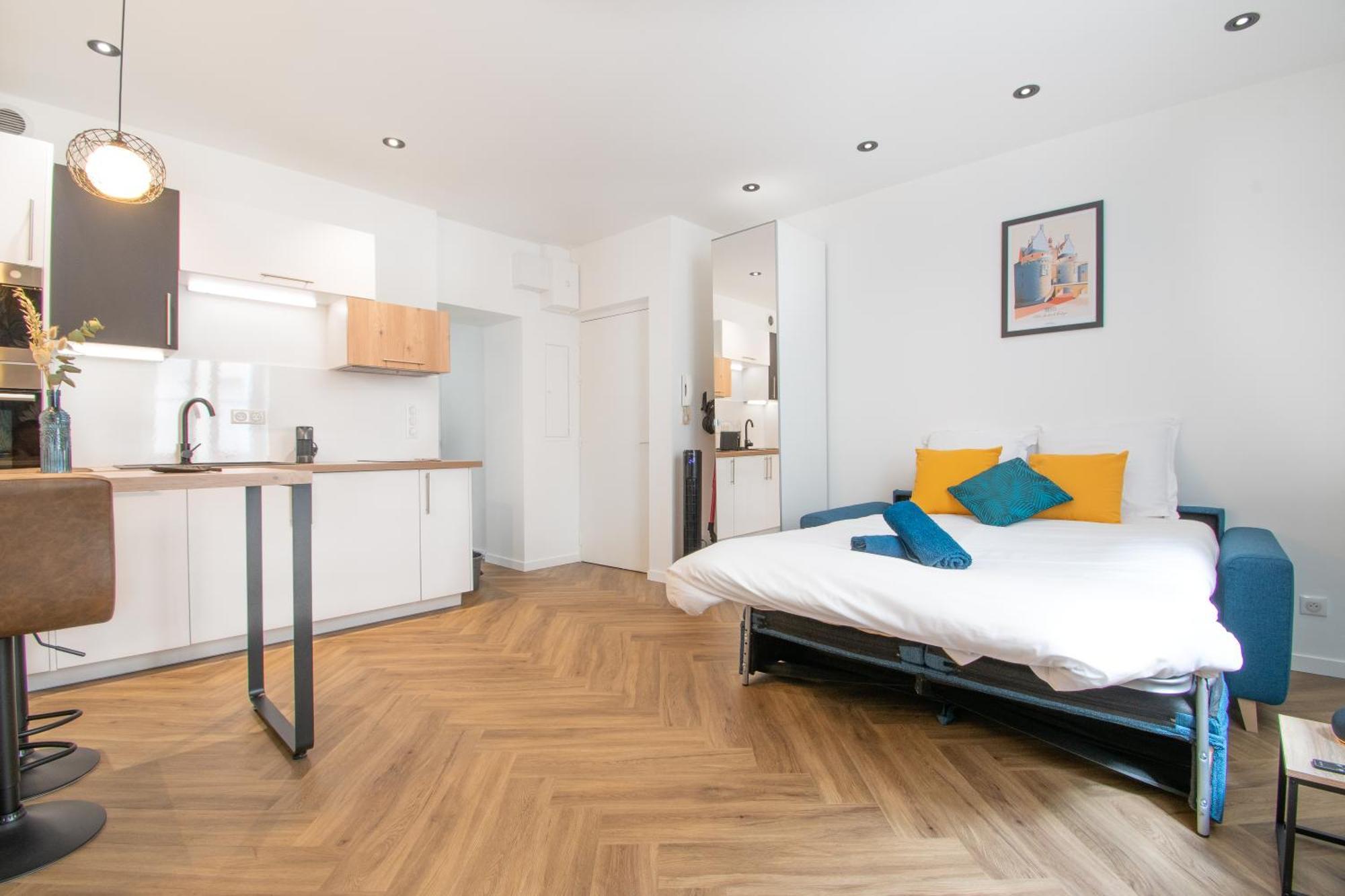 L'Appartement Des Ducs Avec Baignoire Double ナント エクステリア 写真